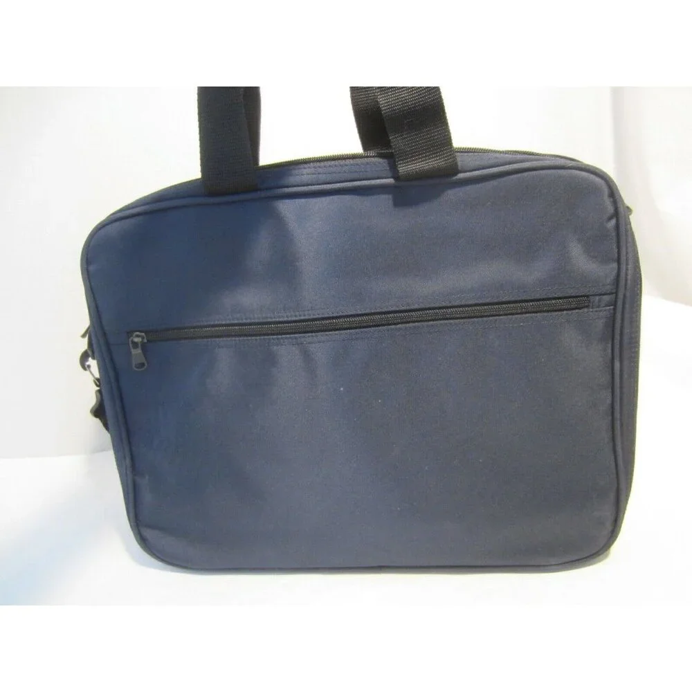 CONTE of FLORENCE blue computer brief case bag NWOT